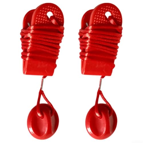 Accesorio de parada de interruptor de bloqueo para sistemas de seguridad de cinta de correr compatible con diversas geometrías de marco de cinta de correr (rojo S 2 piezas)