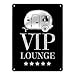 Produktbild Metallschild XL mit Wohnwagen Motiv und Spruch: VIP-Lounge