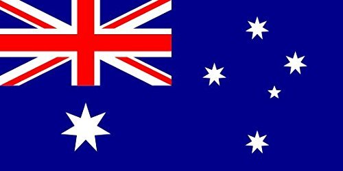 N / A Australia Flag 3ft x 2ft Medium - 100% Polyester - Metal Eyelets - Double Stitched