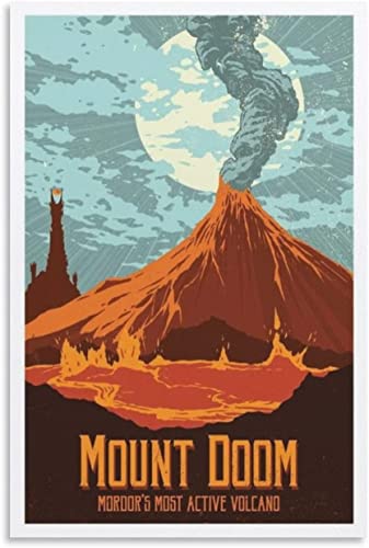 ARONYA Art mural sur toile 40x60cm Sans cadre Seigneur des anneaux rétro film affiche intérieur peintures toile mur Art impression décor à la maison