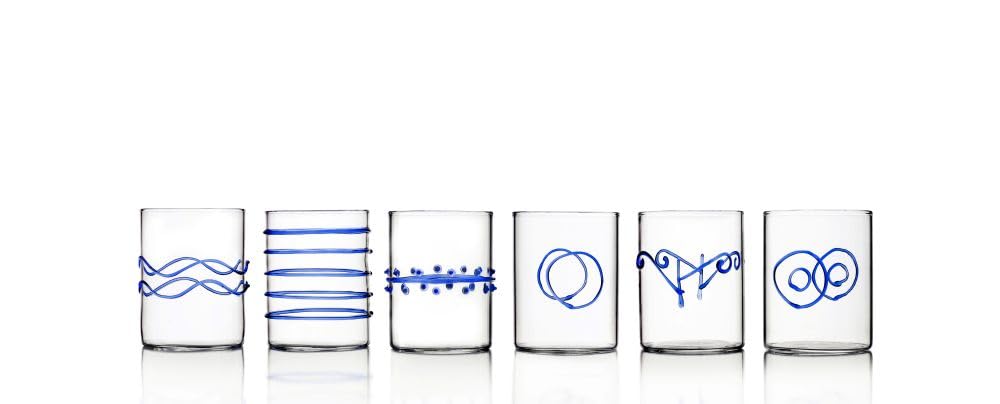 Ichendorf Juego de 6 vasos DECO BLU