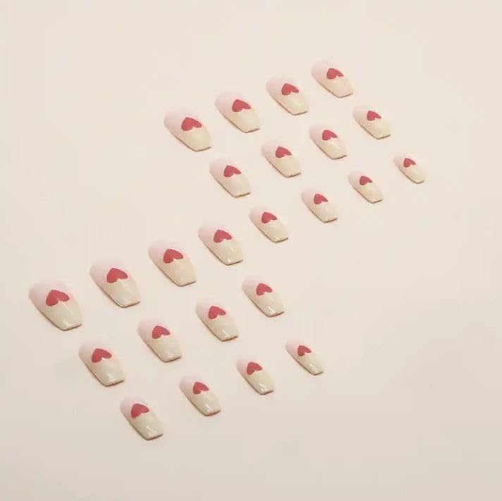 Image of Fashionharbour 24 Reusable Artificial Fake Nail Set| Lightweight & Long Lasting| Easy To Use| Quick Fix For Festivals & Special Occasions (W309)