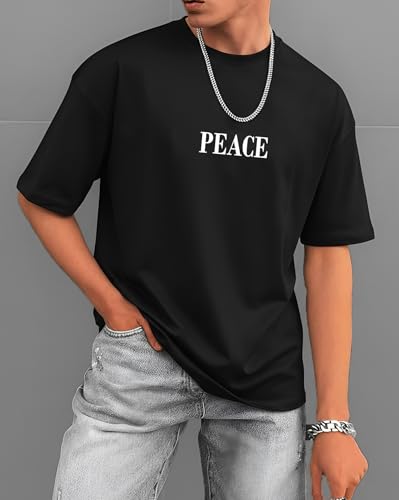 Image of AUSK Baggy Hip-Hop T-Shirt for Men - Graphic Printed T Shirts || Oversized Men Tshirt || T-Shirts