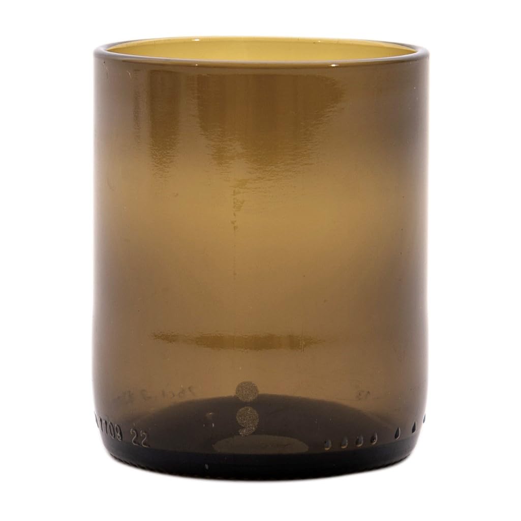 Point-Virgule - Juego de 4 vasos de cristal sobreciclado (250 ml), color verde