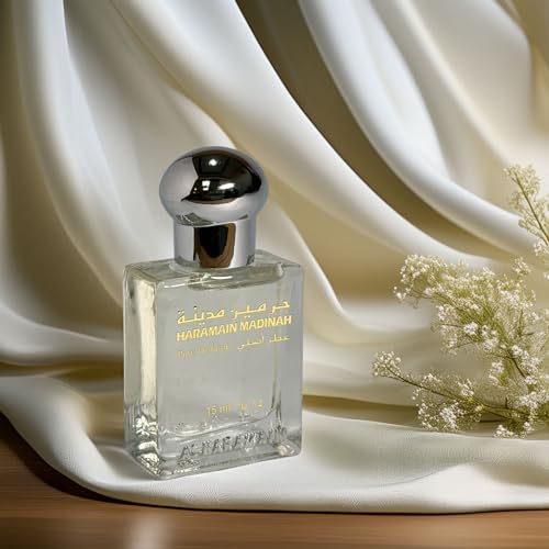 Image of Al Haramain Madinah Attar 15ml -Unisex Roll On Oil Perfume Long-Lasting Floral Oriental Fragrance