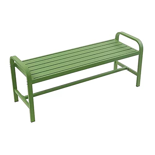Banco de jardín de aluminio ideal para terrazas y cenas familiares en el porche