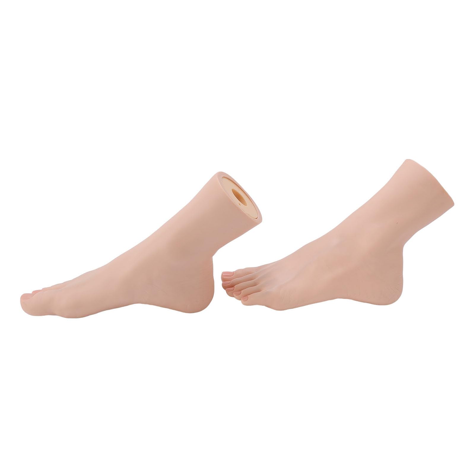 1 par de Pisos de Silicona Modelo de Arte de Uñas Realizado Posicionamiento de Articulaciones Flexibles para el Entrenamiento de Belleza de Manicura por Fotografía con