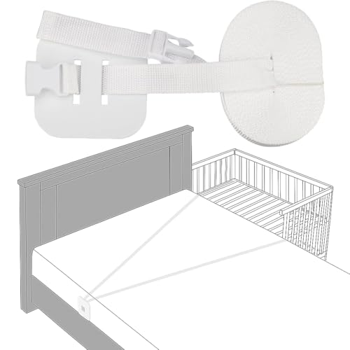 JClorix Cintura Fissaggio Lettino 8,0 m x 2,6 cm – Cinghia Universale Regolabile per Lettini Affiancati Co-Sleeping, Boxspring, Culle e Letti Pieghevoli – Treccia Culla Paracolpi