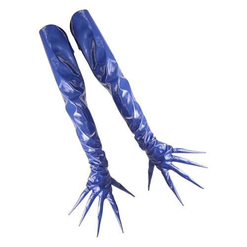 Protección de uñas guantes de PU para dedos largos de fiesta