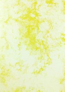 Parchment Paper - Yellow Premium Marble Paper 100gsm A4 100 Sheets