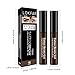 LSxia 2 Pcs Peel Off Eyebrow Gel Set, Natural Color Eye Gel Long-Lasting Waterproof Brow Tattoo, Easy Peel Off Brow Makeup - Up To 3 Days (Brown)