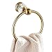 WINCASE European Towel Ring Rail Rack, Bathroom Accessories made of Zinc Alloy with Crystal Base Luxury Decorative Polished Gold finished