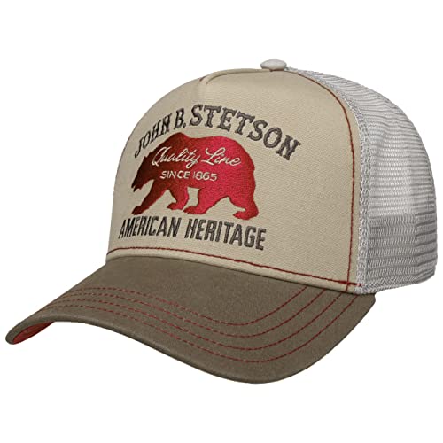 Stetson JBS-Bear Trucker Cap Baseballcap mit Baumwolle Markenstickerei...