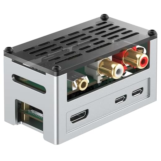 InnoMaker Custodia Aluminio con Dissipatore per Raspberry Pi Zero - Raffreddamento Passivo, Design Ventilato, Compatibile con DAC Mini/AMP Pro Mini & Maggior parte Schede Espansione