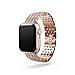 Swarovski Sparkling Princess-Armband, Bezauberndes Uhrenband aus Gliedern mit Roségoldfarbenem Finish Kristallen für die Apple Watch Series 4-9 und SE, Größe: 15.2 x 2 x 0.4 cm