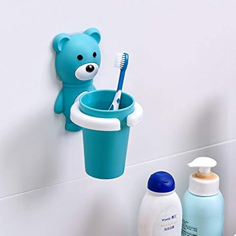 Ubrand Kids Blue Cartoon Bear Toothbrush Holder Cover
