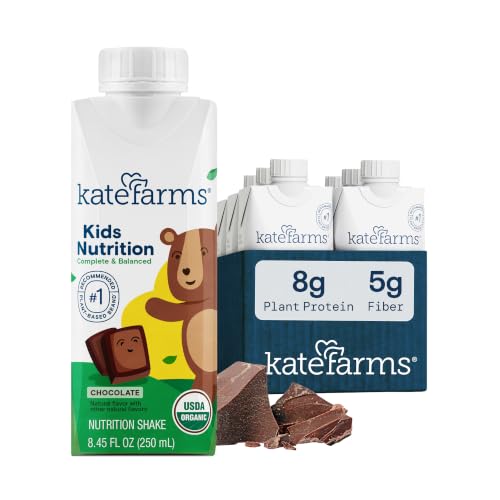 Image of KATE FARMS Kids Nutrition Shake, Chocolate, 8g Protein, 6 Pack