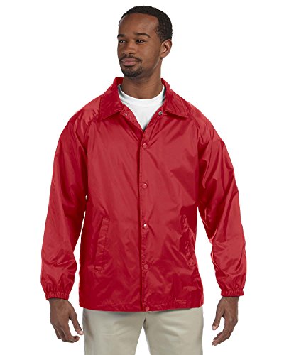 Harriton Men's Raglan Sleeves Nylon Staff Jacket #TOP26
