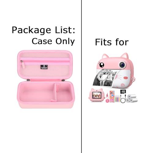 Maleta dura para cámara de viaje rosa miniatura 6