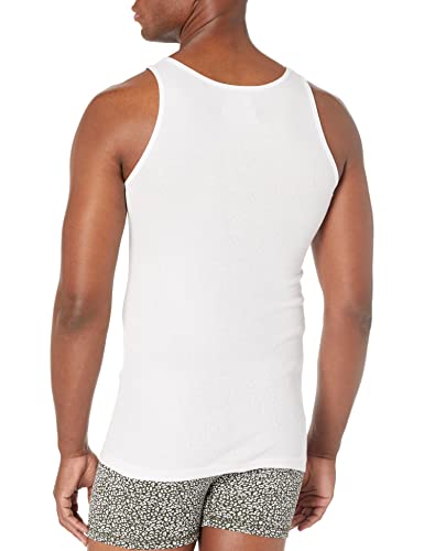 Image of Amazon Essentials Men's Lightweight Breathable Cotton Slim Fit Tank Undershirts, Pack of 6