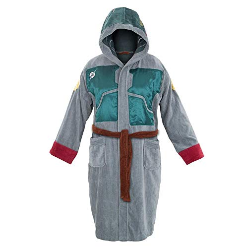 Star Wars Boba Fett Unisex Hooded Bathrobe for Adults