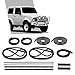 G-PLUS Door Window Trim Molding Seal Garnish Whisker Set Compatible with Suzuki Samurai SJ410 SJ413 Jimny(Submodel:JL,JA,JS,Base,JX) Black