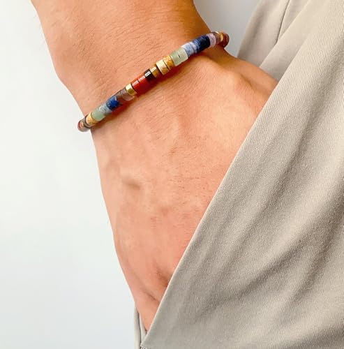 Chakra Bracelets for Women, Healing Crystals Stones Bracelet, 7 Chakras Spiritual Crystal Bracelet Bangle, Yoga Meditation Relax for Womens Anxiety, Stress Relief Gifts For Women4