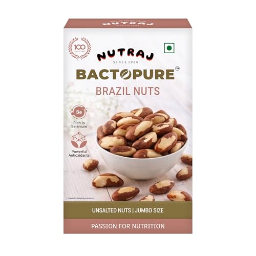 Image of Nutraj Brazil Nuts Roasted 100g Pouch | No Added Preservatives | Handpicked & Exotic | Raw & Unsalted Natural Whole
