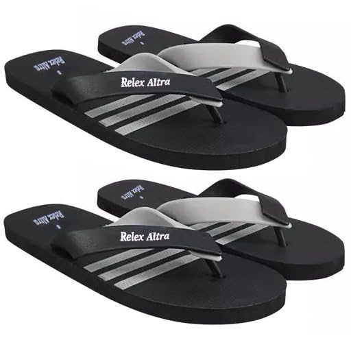 Flip-Flop Slippers for Men, Boys - Comfortable & Lightweight - Beach, Home Slippers/Slippers For Men/Chappal/Flip Flops(Color-Grey/Size-8) Set of 2 (B0CK8BNWXJ) Amazon Price History, Amazon Price Tracker