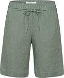 Angenehmes Tragekomfort BRAX Damen Style Mel B Bermuda Pure Linen Jeans Shorts, Matcha, 31W / 32L EU