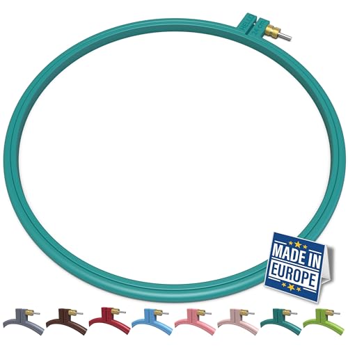 Maker Susan Plastic Embroidery Hoop – Turquoise Large 9.45 (24 cm)