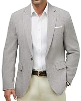 Autsel Sakko Herren Regular Fit Blazer Freizeit Business Sportlich Elegant Jackett 1 Knopf Herrenjacke Modern Anzugjacke für Büro Casual Party Hellgrau M