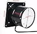 Jinhong Exhaust Fan 8 inch Metal Extractor Fan 80W 495CFM Through-wall Installation Ventilation Fan Smoke Ventilation for Kitchen, Bathroom,laundry, Garage Black