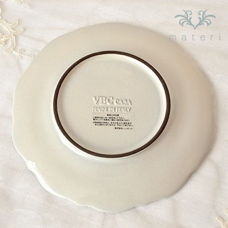 Amazon.co.jp: クリーム レースプレート 20cm LaCeramicaVBC ceramica