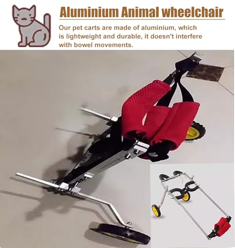 Silla de ruedas ajustable para perro XL con dos ruedas traseras para movilidad 4