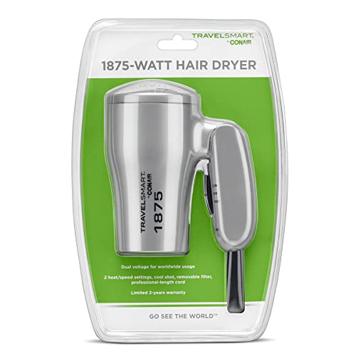 Conair 127NPR 1875 Watt Compact Dual Voltage Travel Hair Dryer thumb #5