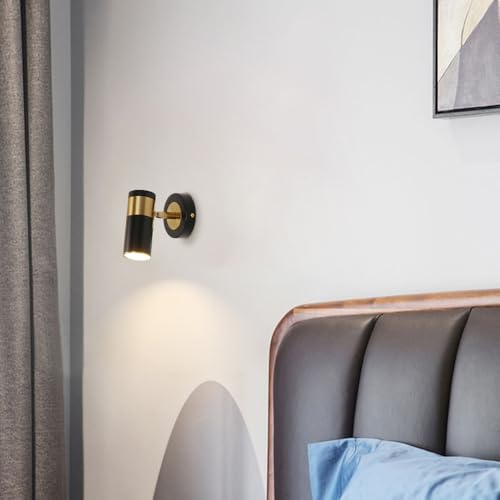 Lámpara de lectura de montaje en pared con apliques de pared E27 y rotación de 360° 3