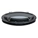 Amarine Made Boat Yacht Elliptical Oval Opening Portlight Porthole 16” X 8-5/8” Replacement Window Port Hole - ABS, Tempered Glass, Color: White, Black (White)