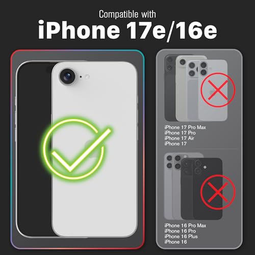 VENA vCommute Wallet Case Compatible with Apple iPhone 17e/16e (6.1"), (Military Grade Drop Protection) Flip Leather Cover Card Slot Holder with Kickstand - Black — view 2
