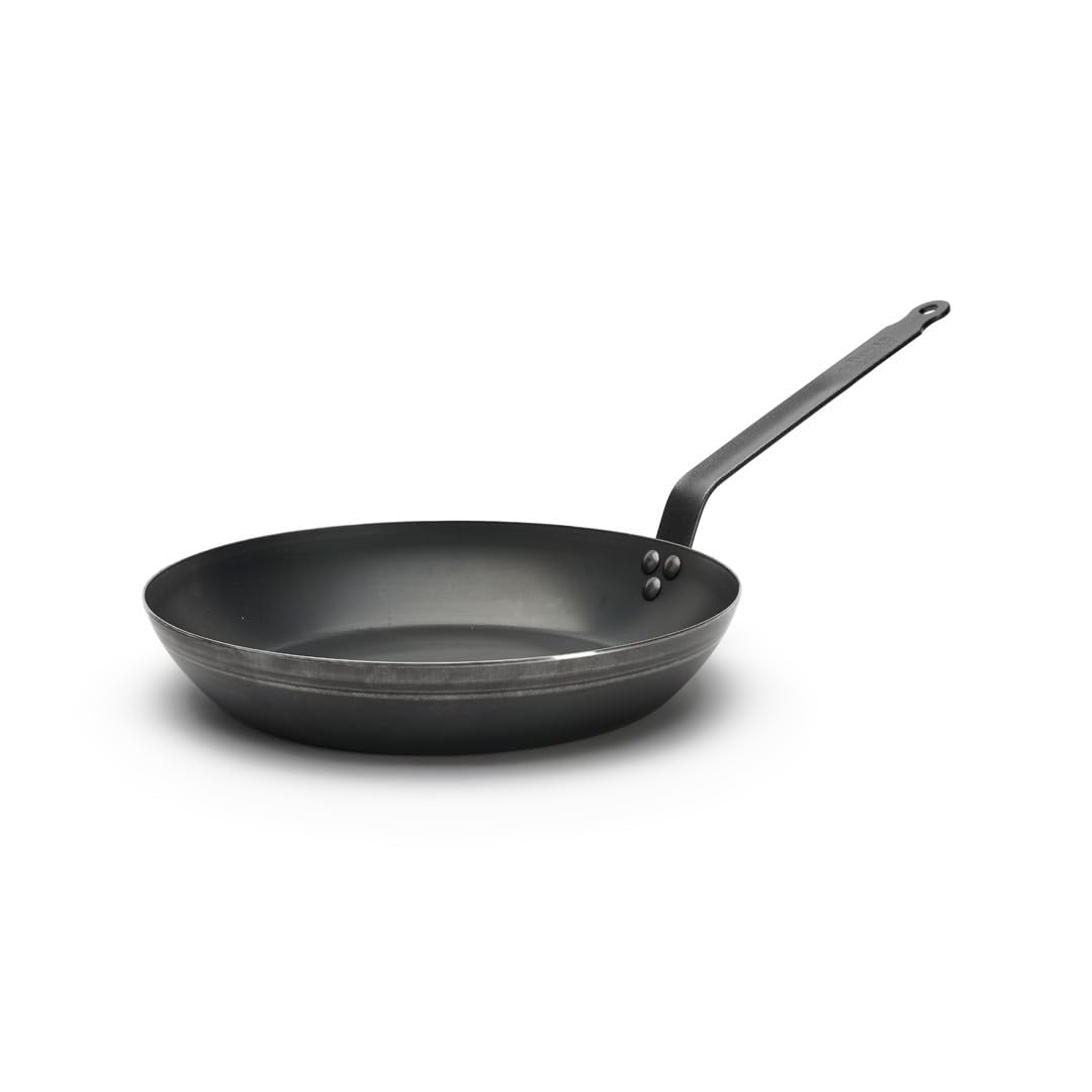 Poêle Tôle Bleue De Buyer Ø32 cm Outdoor 5400.32 pour cuisine en plein air