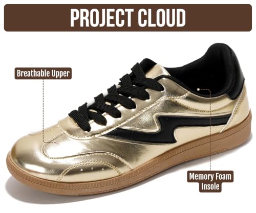 Image of Project Cloud Non-Slip Fashion Sneakers for Women, Lace-Up Shoes