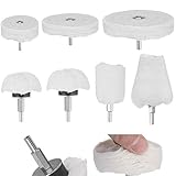 Einfache Montage: Der Anschlusssteil von Polieraufsatz ist mit Hex Form, man braucht nur die Polierscheibe in Bohrmaschine einzustecken. Dann es kann funktionieren.