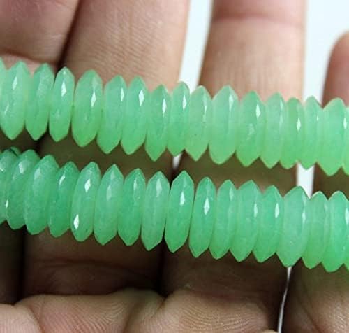 Perles en chrysoprase véritable pour éviter les verres teintés