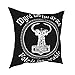 JJLLAZAD Federa Quadrata Nordica, Decorazione del Divano con Stampa 3D, Federa con Nodo Celtico Mjölnir Retro Art Home Decor Federa per Cuscino,Celtic Mjölnir,20x20Inch