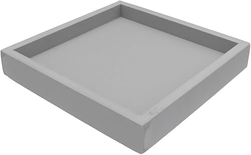 Miniatura 1 de Cabilock Plato de plástico para plantas, maceta de flores, platillo cuadrado para interiores y exteriores, accesorios para contenedores de plantas