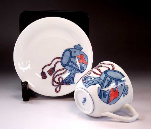 Amazon | 有田焼・吉祥文様 色鍋島小槌絵コーヒーカップ｜贈答品｜記念