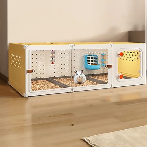 Cage à écureuil ventilée avec armoire transparente HD en verre acrylique