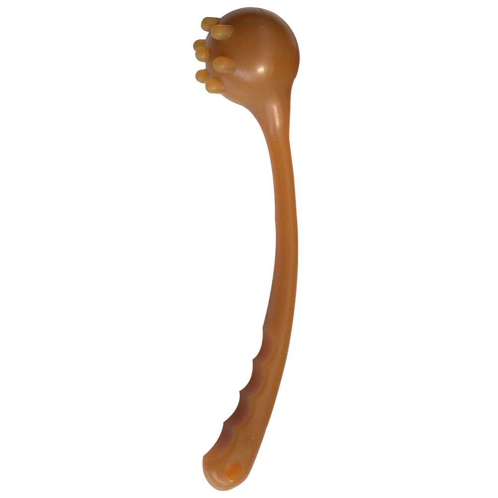 EXCEART Handheld Body Massager Silicone Massage Hammer Meridian Massager for Body Legs Arms Back (Brown)
