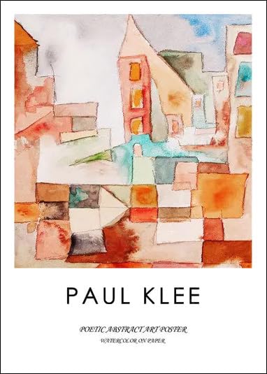 Paul Klee Peinture sur toile affiche art mural château abstrait