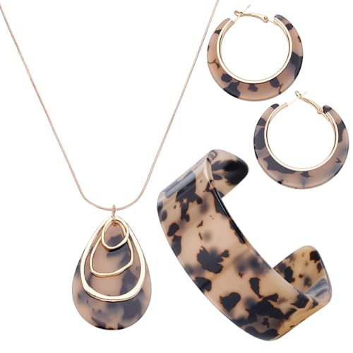 Parure de bijoux en résine UNICRAFTALE d'une finition bohème remarquable